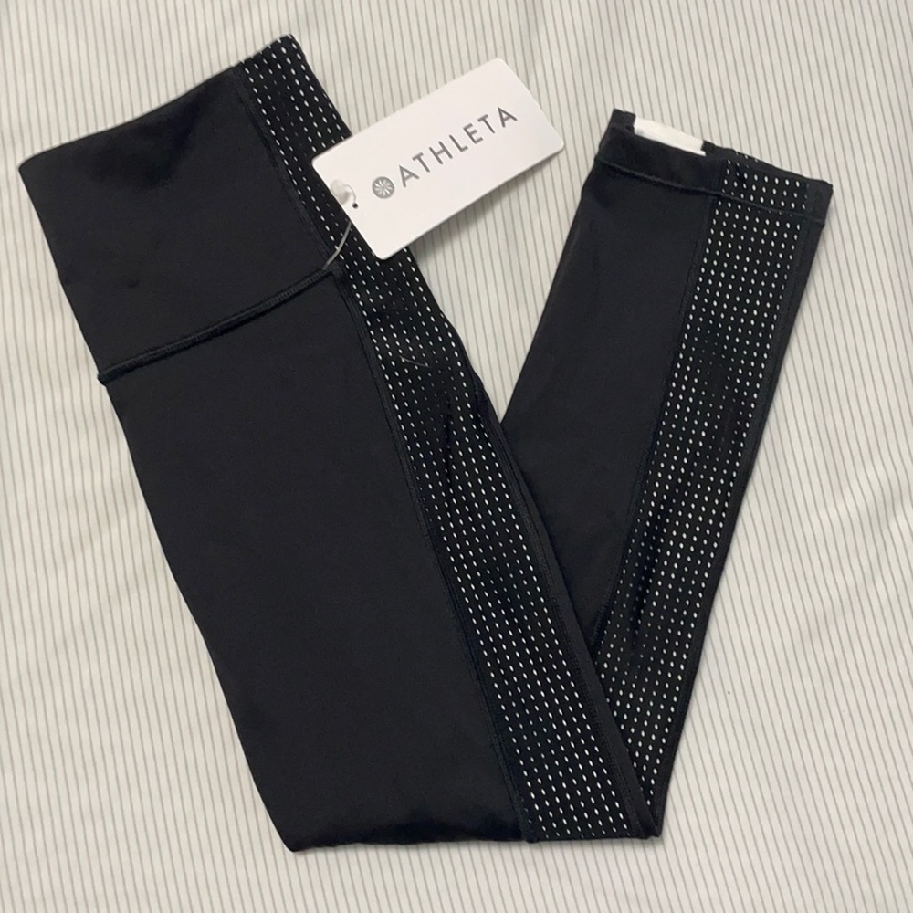 Athleta HIIT It Mesh Capri XXS NWT